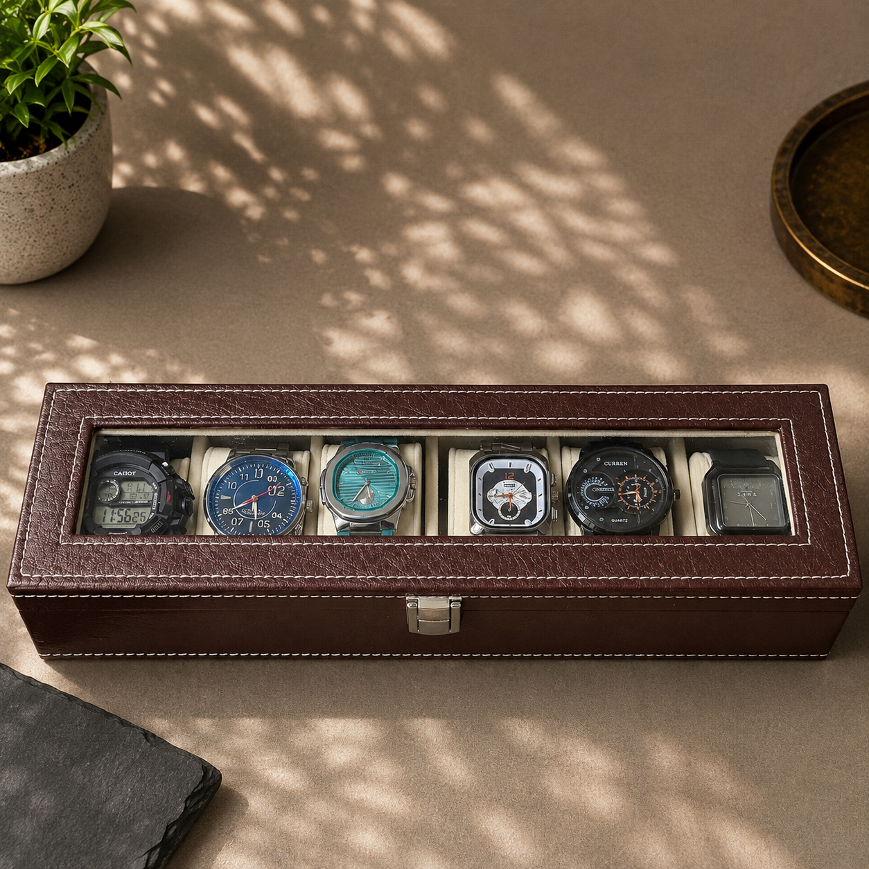 Premium 6 Men's Watches Set with Luxury Box