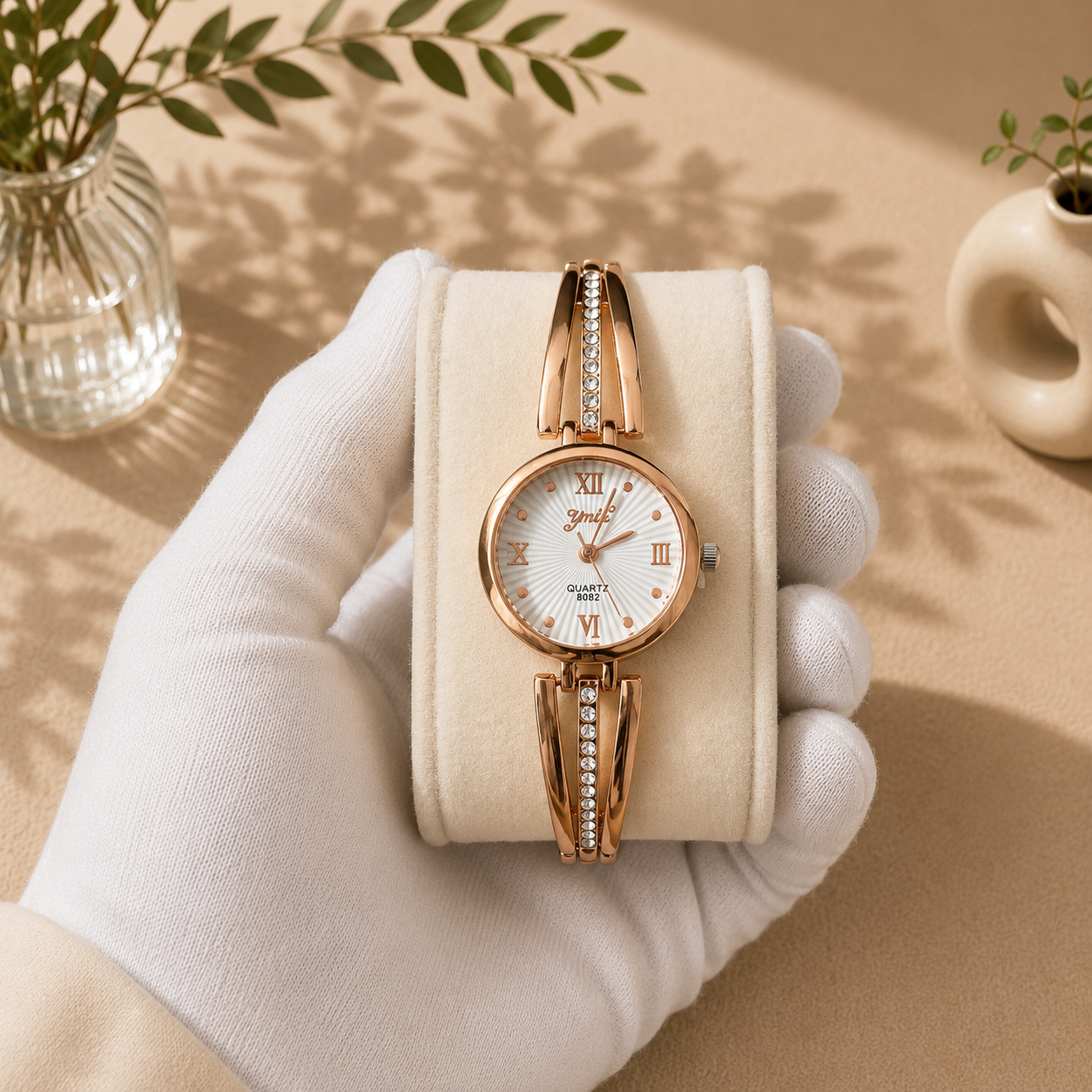 6 Elegant Women's Watches Set with Luxury Box