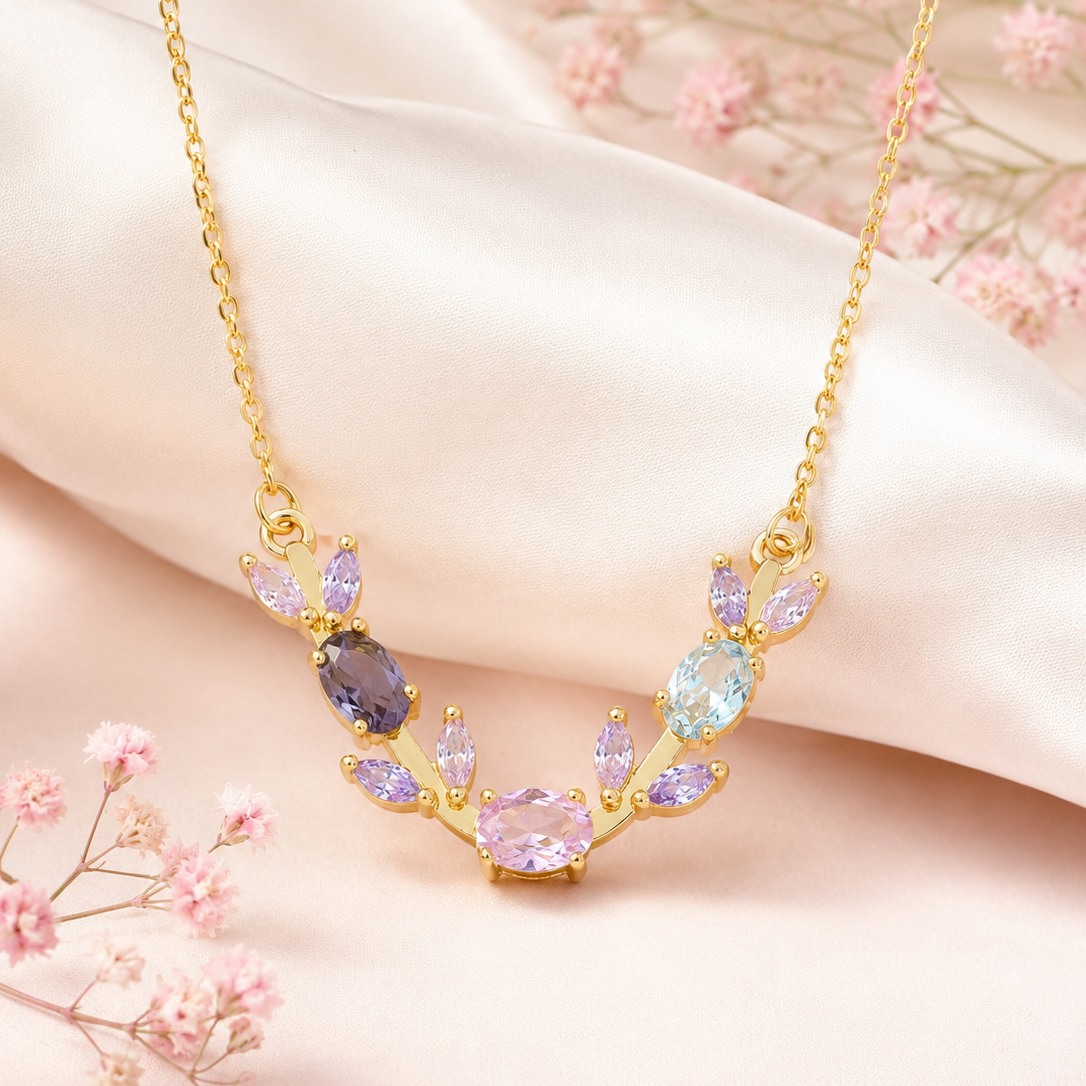 Multi Color Tulip Necklace
