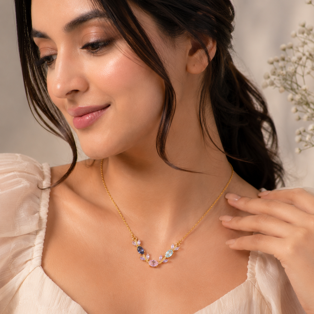 Multi Color Tulip Necklace