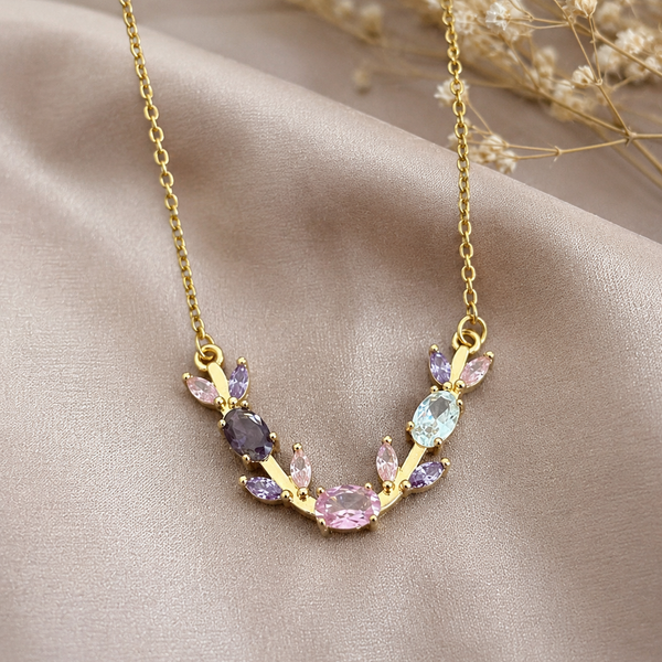 Multi Color Tulip Necklace