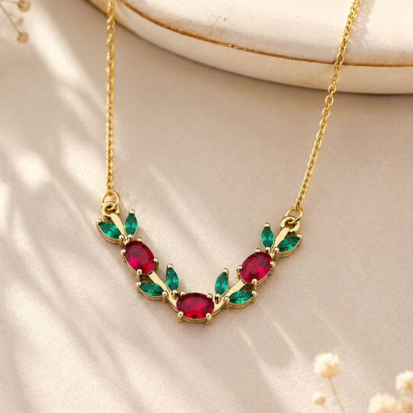 Red Tulip Necklace
