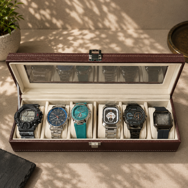 Premium 6 Men's Watches Set with Luxury Box