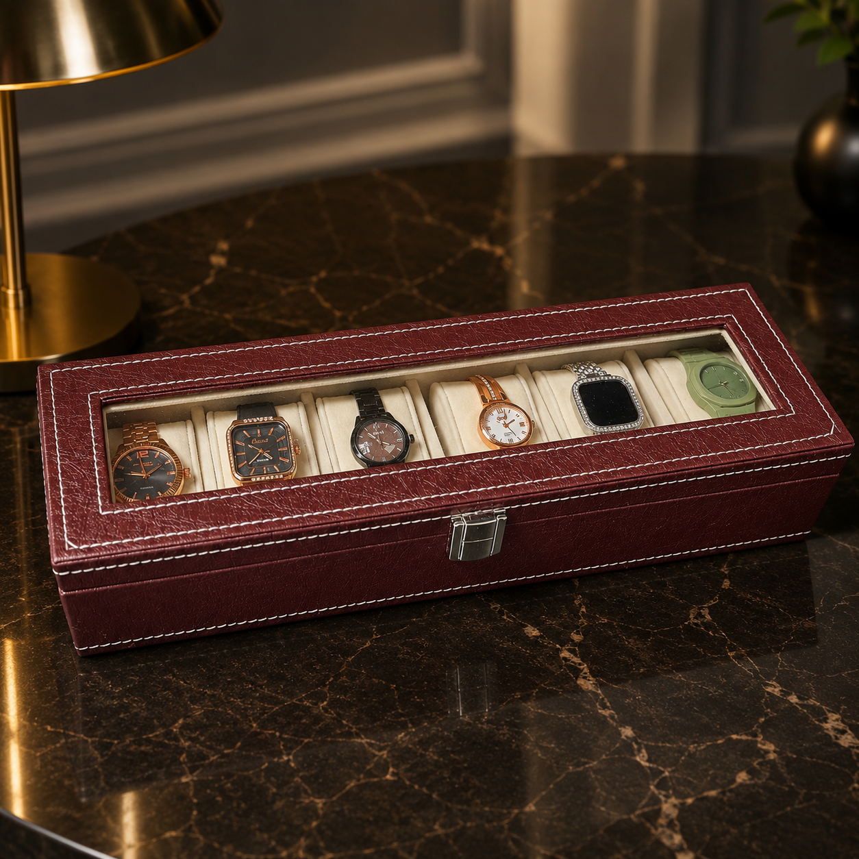 6 Women's Watches Set with Luxury Box