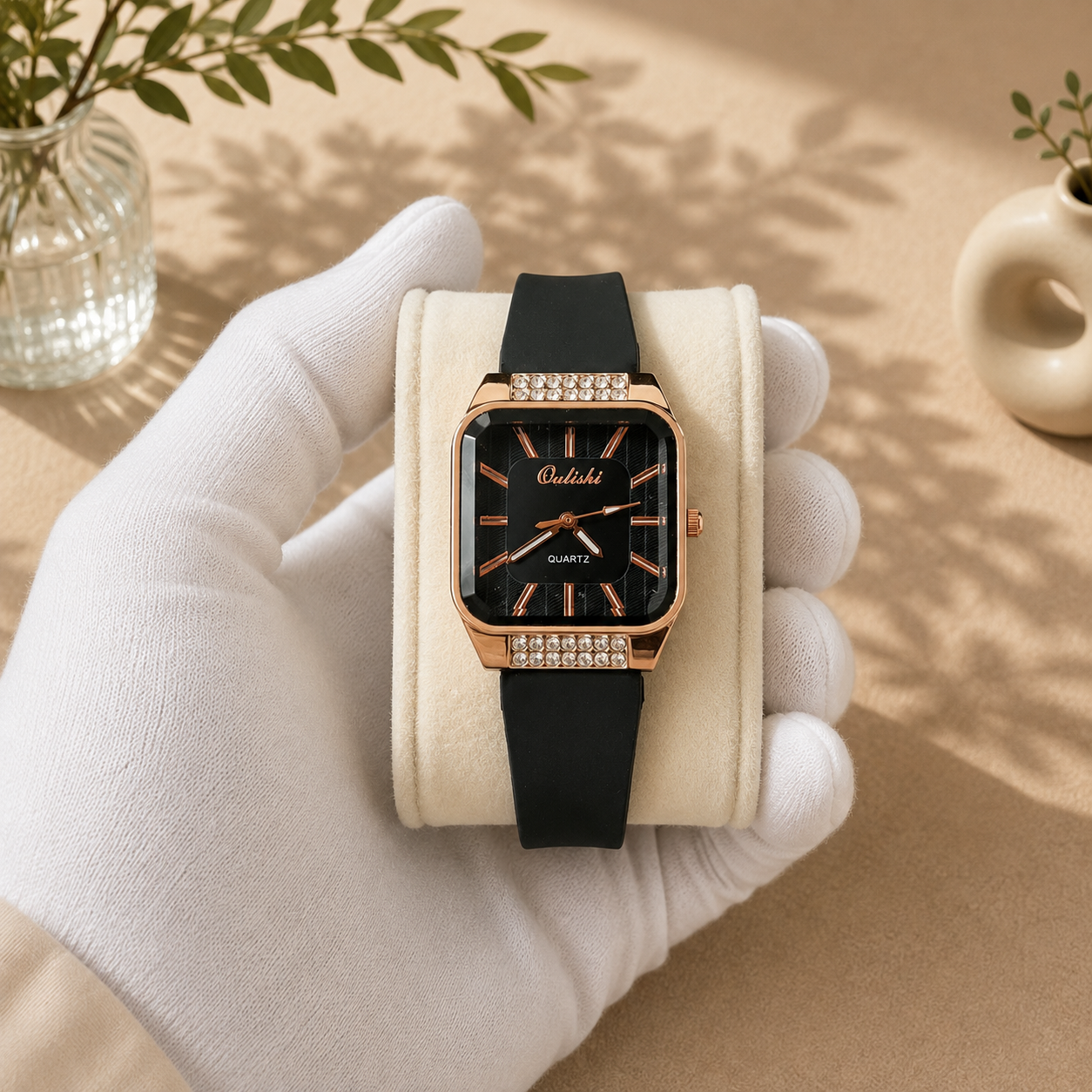6 Elegant Women's Watches Set with Luxury Box