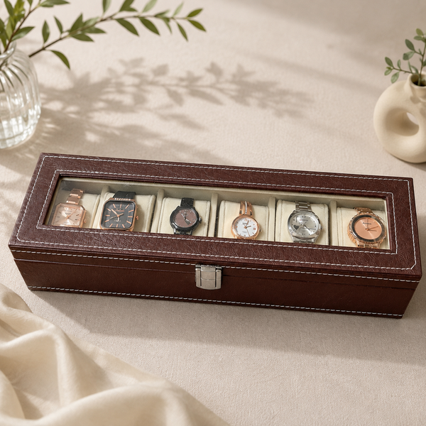 6 Elegant Women's Watches Set with Luxury Box